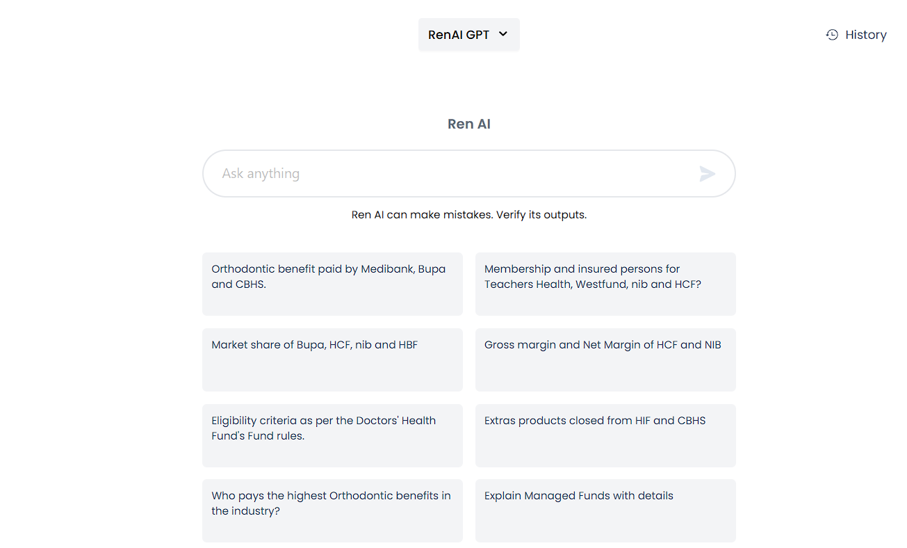 AI Chatbot Screenshot